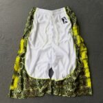 Ykuno Yellow Snake Print Shorts