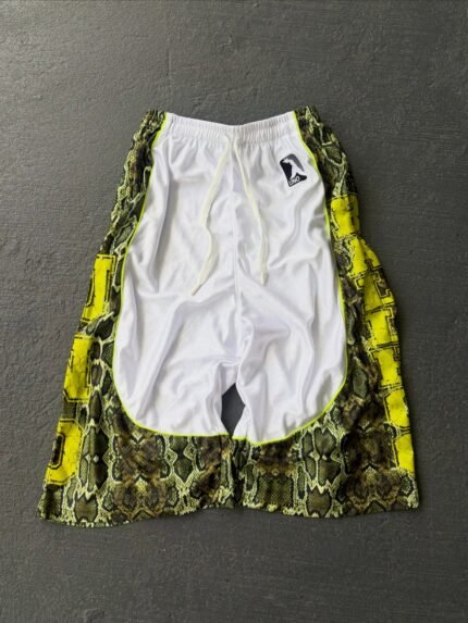 Ykuno Yellow Snake Print Shorts