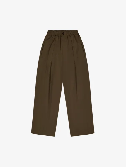 YouKnow Nothing Draped Pleated Pants | Brown