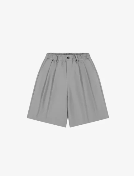 YouKnow Nothing Draped Pleated Shorts | Charcoal