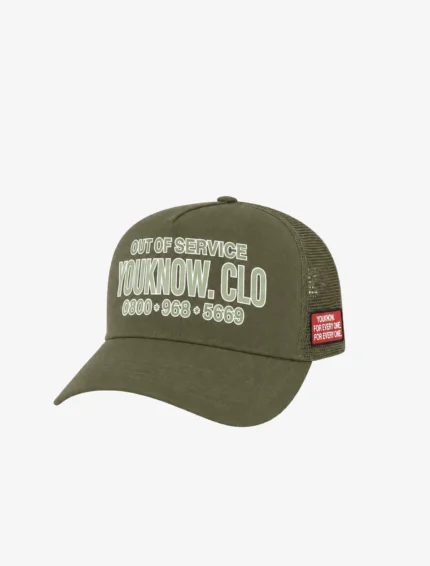 YouKnow Out of Service Trucker Cap | Olive