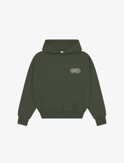 Out Of Service Box Hoodie | Olive