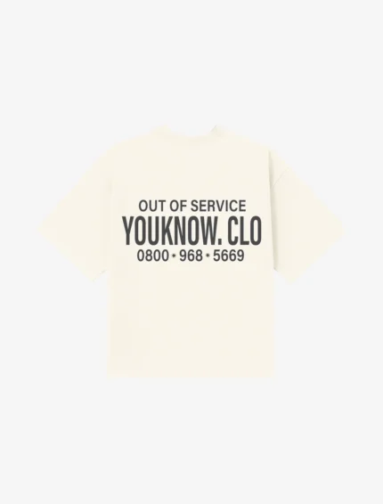 Out Of Service Box Tee | Marshmallow