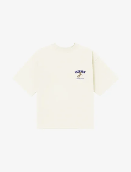 YouKnow Stallion Box Vintage Tee | Off White